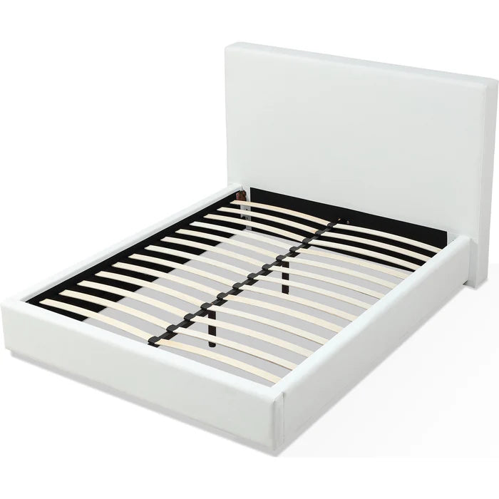 Seabourne Modern Upholstered Platform Bedroom set in Bisque