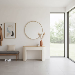 Oskar Lift Top console table in barley