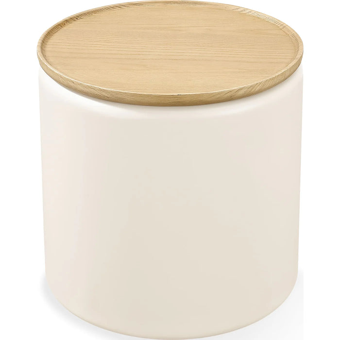 Jefferson 3-Piece Occasional Table Set in Barley & Off-White