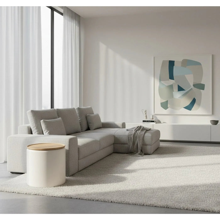 Jefferson 3-Piece Occasional Table Set in Barley & Off-White