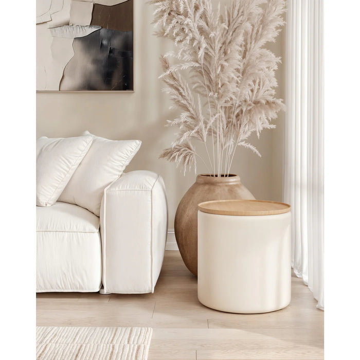Jefferson 3-Piece Occasional Table Set in Barley & Off-White