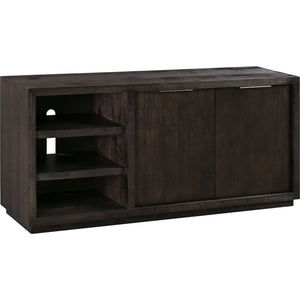 Oxford media console with two drawers and two shelves, 163 cm, in basalt grey