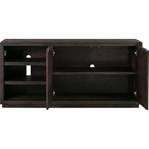Oxford media console with two drawers and two shelves, 163 cm, in basalt grey
