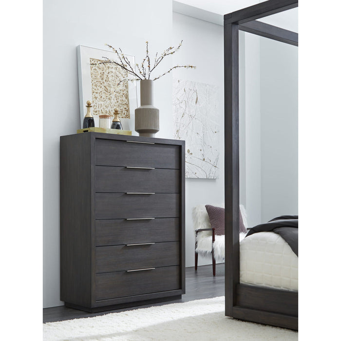 Oxford six-drawer chest in basalt grey (2024)