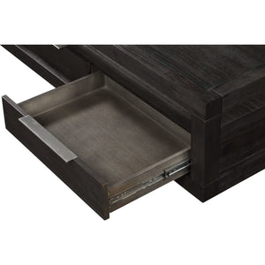 Rectangular Oxford coffee table with two drawers in basalt grey