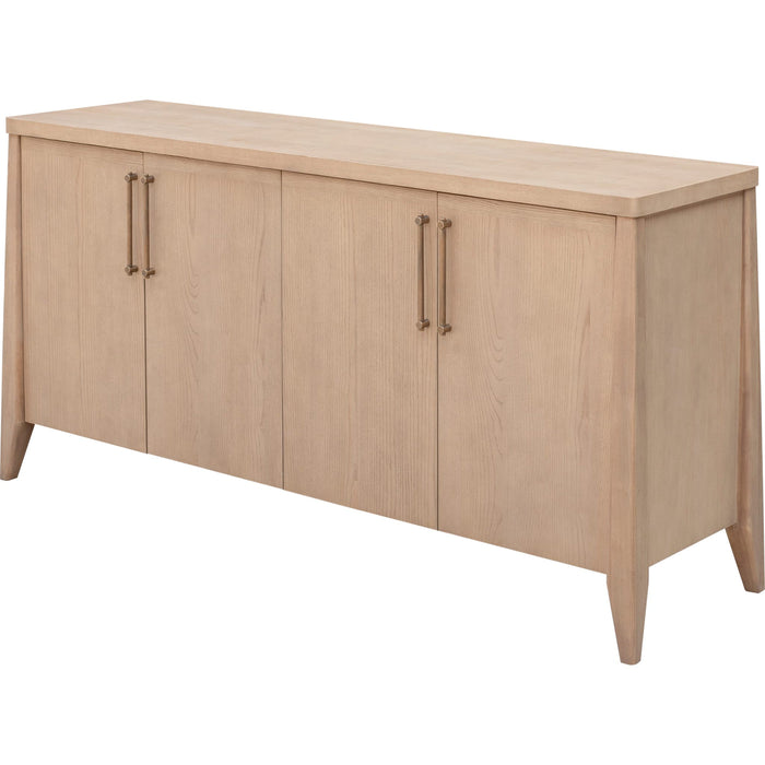 Sumire sideboard in ash wood with four doors in ginger