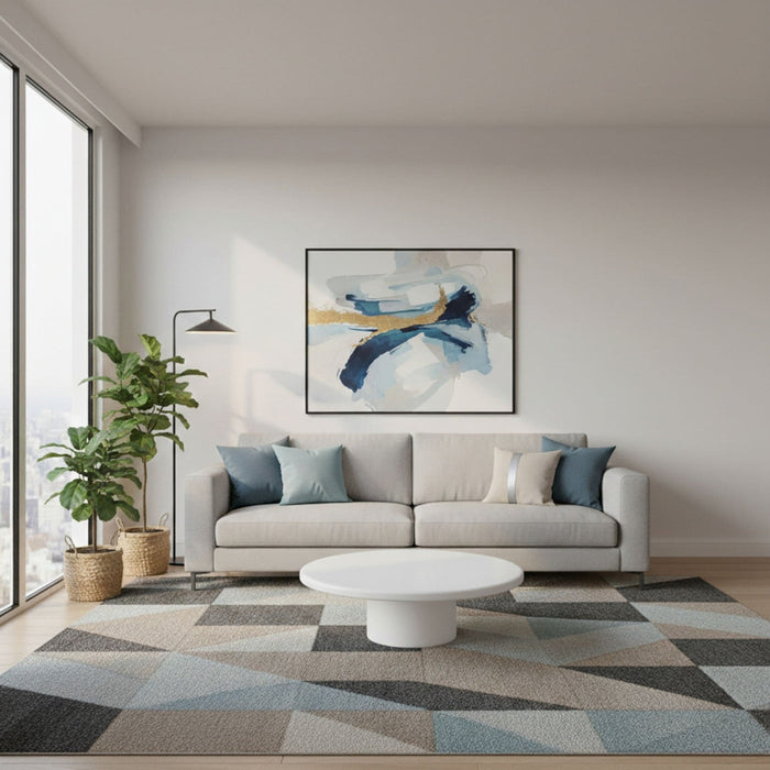 Short wooden coffee table Sven in rice color