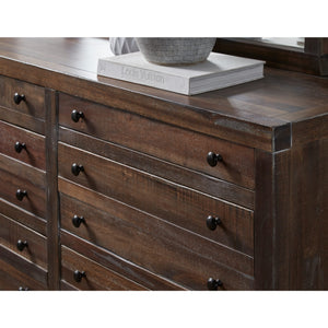 Townsend solid wood chest of drawers with eight drawers and Mirror in Java (2024)