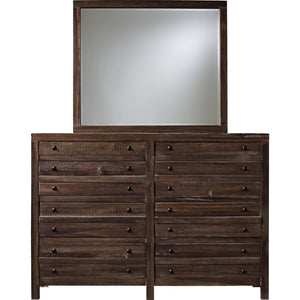 Townsend solid wood chest of drawers with eight drawers and Mirror in Java (2024)