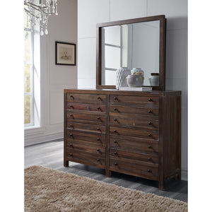 Townsend solid wood chest of drawers with eight drawers and Mirror in Java (2024)