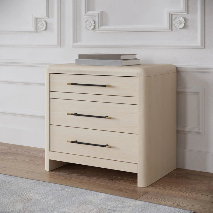 Lexington Upholstered Bedroom Set in White Sand