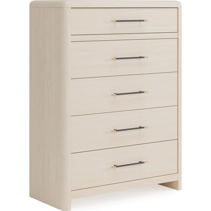 Lexington Upholstered Bedroom Set in White Sand