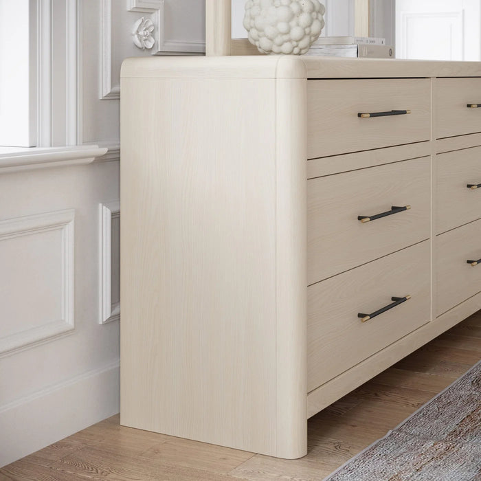 Lexington Upholstered Bedroom Set in White Sand