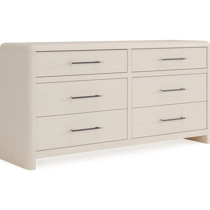 Lexington Upholstered Bedroom Set in White Sand