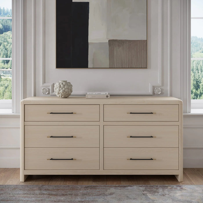 Lexington Upholstered Bedroom Set in White Sand