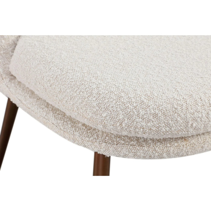 Aspen Stone Top Round Dining Table and Chair Set in Chanelle and Bronze
