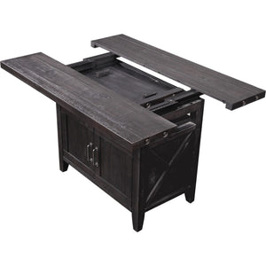 Yosemite counter-height rectangular extendable table in the café