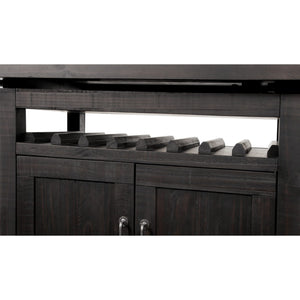 Yosemite counter-height rectangular extendable table in the café