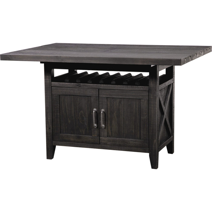 Yosemite counter-height rectangular extendable table in the café