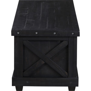 Yosemite solid wood ceiling box in the cafe