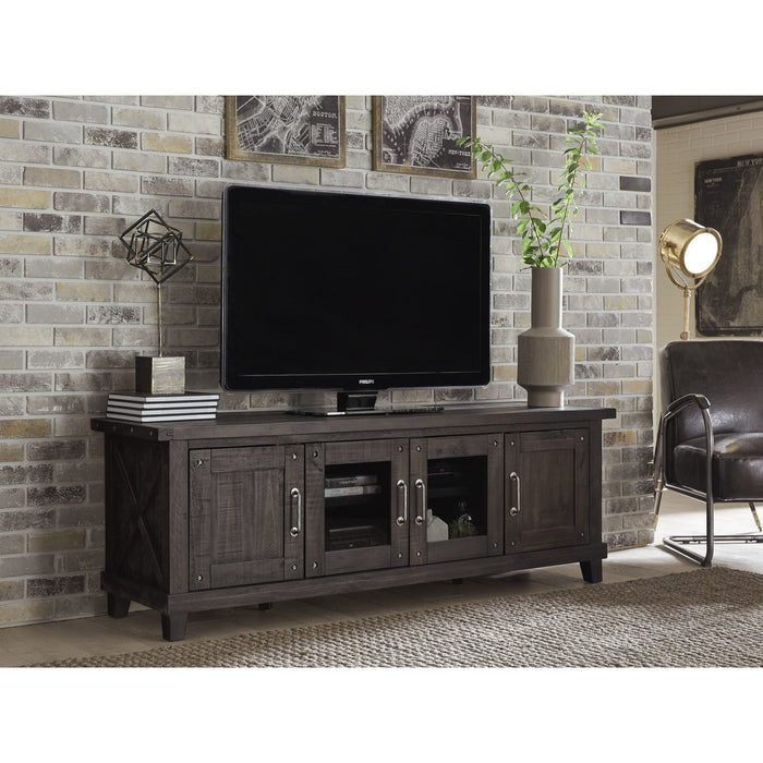 Yosemite solid wood four-door media console in the café