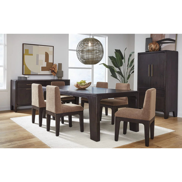 Ravenwood Acacia Wood Bar Cabinet with Wine and Stemware Storage