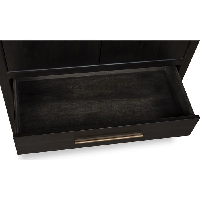 Ravenwood Acacia Wood Bar Cabinet with Wine and Stemware Storage