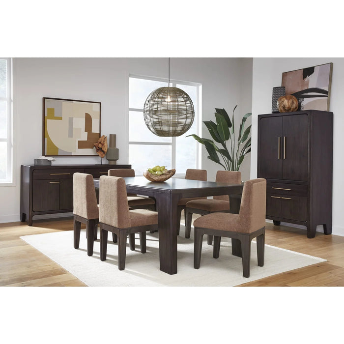 Brentwood Acacia Wood Dining Table in Jaguar