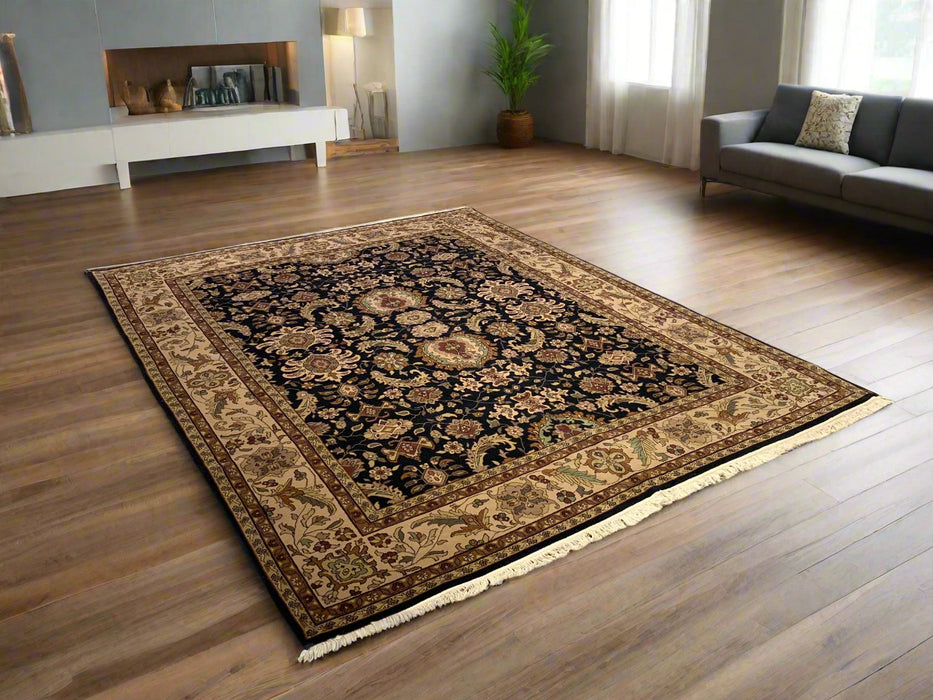 Sultanabad 100% wool Hand Made Rug - size 8" x 10" (P)