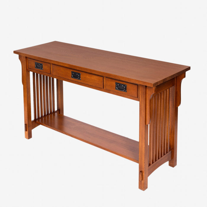 Mission 3 Drawer Crofter Style Console Table