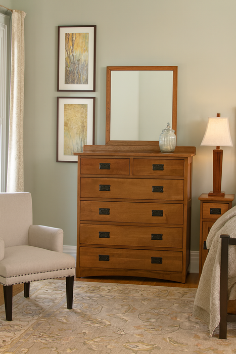 Quarter Sawn Oak 6 Drawers Dresser - Michael's Cherry