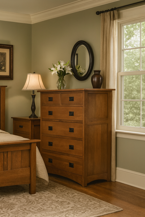 Quarter Sawn Oak 6 Drawers Dresser - Michael's Cherry