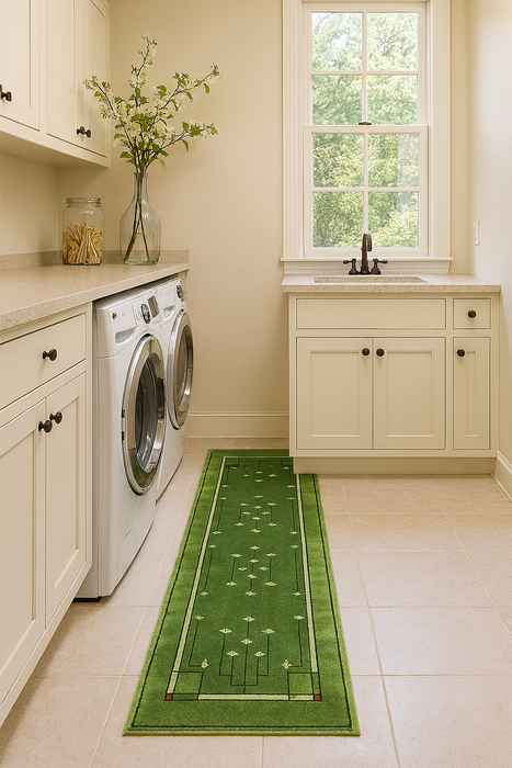 Arts and Crafts Collection Area Rug Ultra Soft Washable Rug, Non Slip Area Rug Indoor, Stain Resistant Rugs for Living Room Bedroom Vintage Home Decor