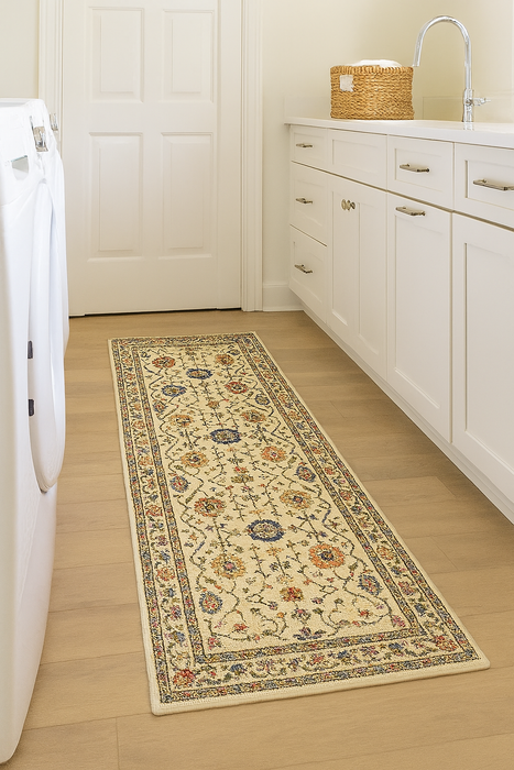 Arts and Crafts Collection Area Rug Ultra Soft Washable Rug, Non Slip Area Rug Indoor, Stain Resistant Rugs for Living Room Bedroom Vintage Home Decor