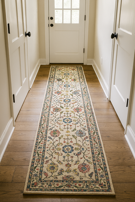 Arts and Crafts Collection Area Rug Ultra Soft Washable Rug, Non Slip Area Rug Indoor, Stain Resistant Rugs for Living Room Bedroom Vintage Home Decor