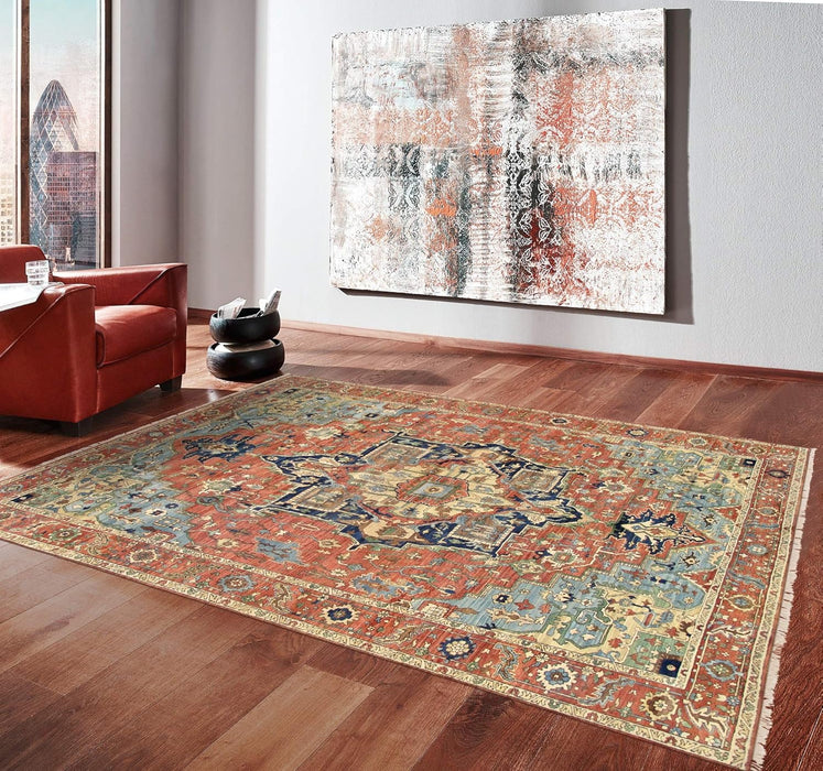 Serapi Collection Area Rug Ultra Soft Washable Rug, Non Slip Area Rug Indoor, Stain Resistant Rugs for Living Room Bedroom Vintage Home Decor