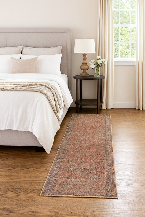 Ushak Collection Area Rug Ultra Soft Washable Rug, Non Slip Area Rug Indoor, Stain Resistant Rugs for Living Room Bedroom Vintage Home Decor