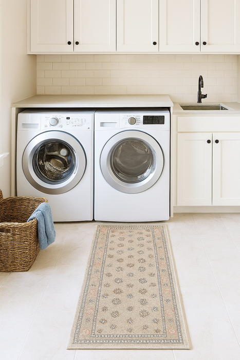 Ushak Collection Area Rug Ultra Soft Washable Rug, Non Slip Area Rug Indoor, Stain Resistant Rugs for Living Room Bedroom Vintage Home Decor