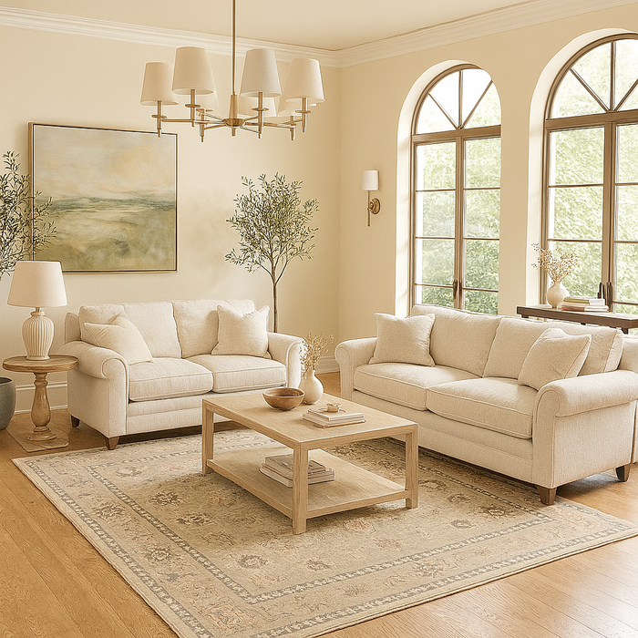 Ushak Collection Area Rug Ultra Soft Washable Rug, Non Slip Area Rug Indoor, Stain Resistant Rugs for Living Room Bedroom Vintage Home Decor