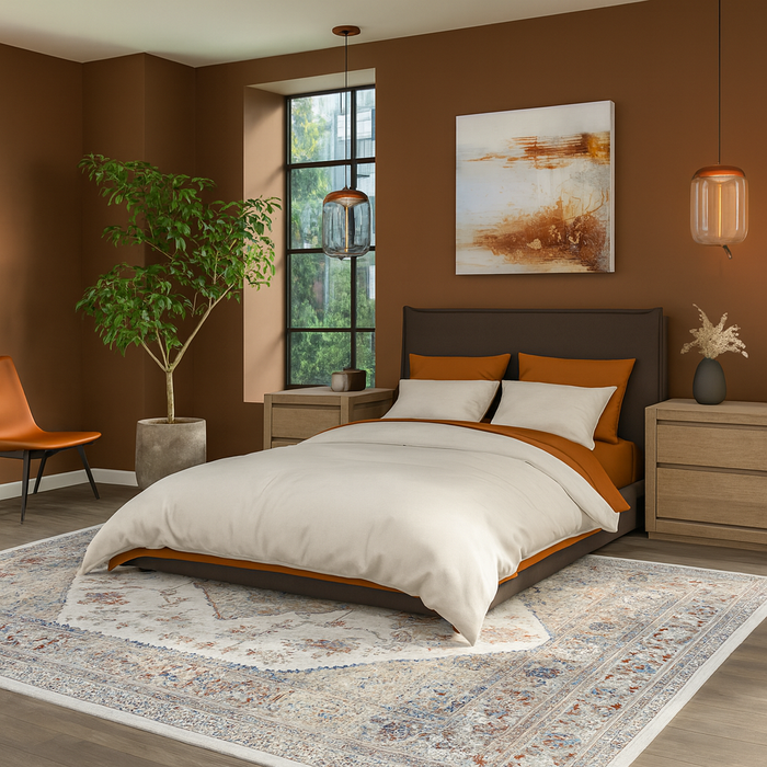 Serapi Collection Area Rug Ultra Soft Washable Rug, Non Slip Area Rug Indoor, Stain Resistant Rugs for Living Room Bedroom Vintage Home Decor