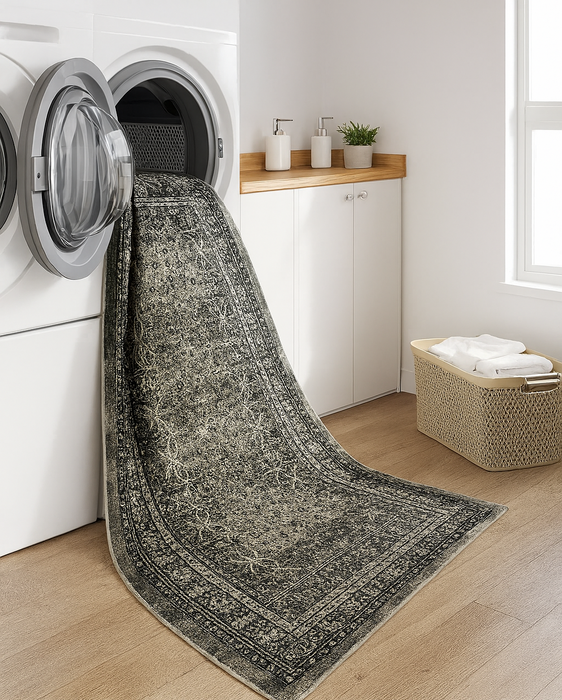 Tibet Collection Area Rug Ultra Soft Washable Rug, Non Slip Area Rug Indoor, Stain Resistant Rugs for Living Room Bedroom Vintage Home Decor