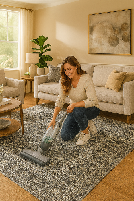 Tibet Collection Area Rug Ultra Soft Washable Rug, Non Slip Area Rug Indoor, Stain Resistant Rugs for Living Room Bedroom Vintage Home Decor