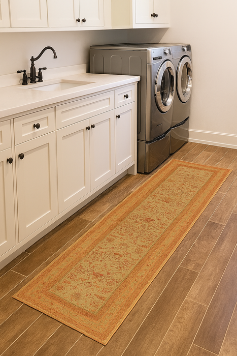 Ushak Collection Area Rug Ultra Soft Washable Rug, Non Slip Area Rug Indoor, Stain Resistant Rugs for Living Room Bedroom Vintage Home Decor