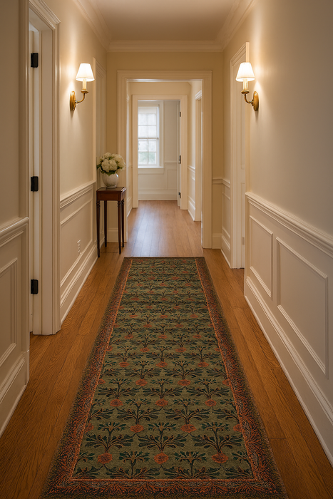 Arts and Crafts Collection Area Rug Ultra Soft Washable Rug, Non Slip Area Rug Indoor, Stain Resistant Rugs for Living Room Bedroom Vintage Home Decor