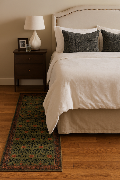 Arts and Crafts Collection Area Rug Ultra Soft Washable Rug, Non Slip Area Rug Indoor, Stain Resistant Rugs for Living Room Bedroom Vintage Home Decor