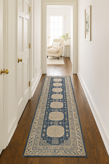 Ushak Collection Area Rug Ultra Soft Washable Rug, Non Slip Area Rug Indoor, Stain Resistant Rugs for Living Room Bedroom Vintage Home Decor