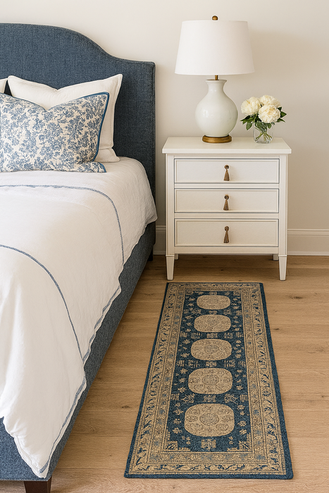 Ushak Collection Area Rug Ultra Soft Washable Rug, Non Slip Area Rug Indoor, Stain Resistant Rugs for Living Room Bedroom Vintage Home Decor