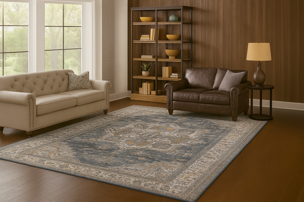 Serapi Collection Area Rug Ultra Soft Washable Rug, Non Slip Area Rug Indoor, Stain Resistant Rugs for Living Room Bedroom Vintage Home Decor