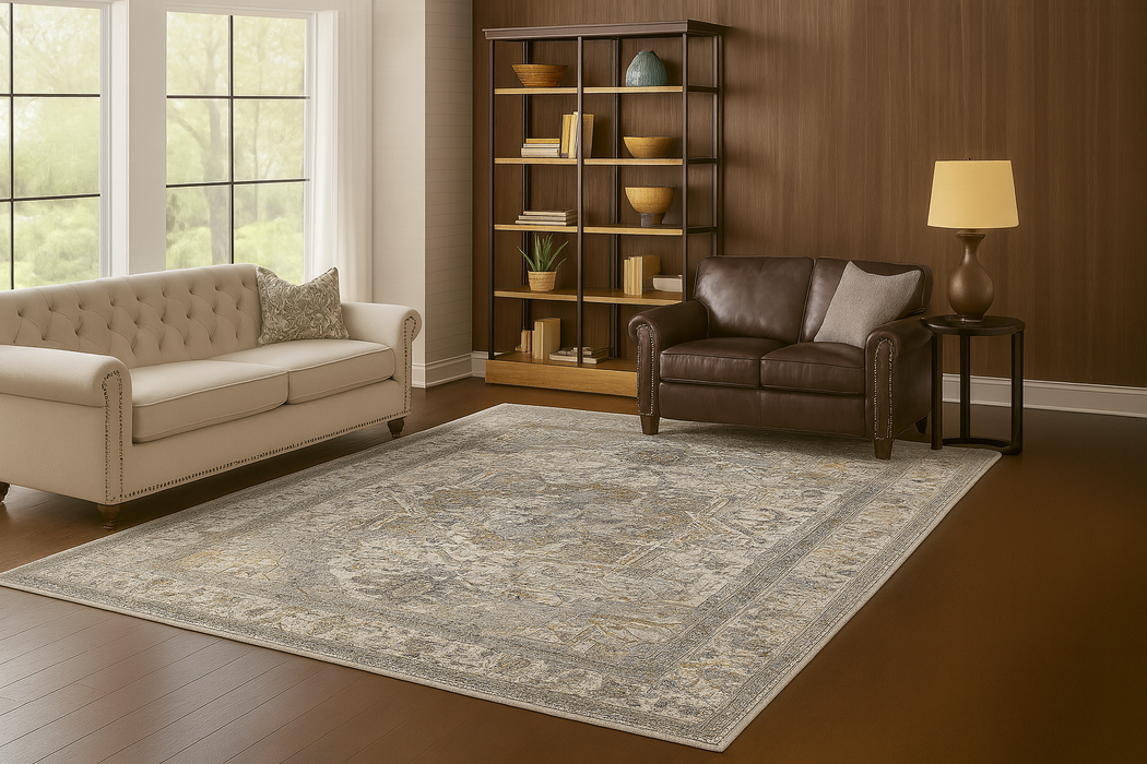 Serapi Collection Area Rug Ultra Soft Washable Rug, Non Slip Area Rug Indoor, Stain Resistant Rugs for Living Room Bedroom Vintage Home Decor