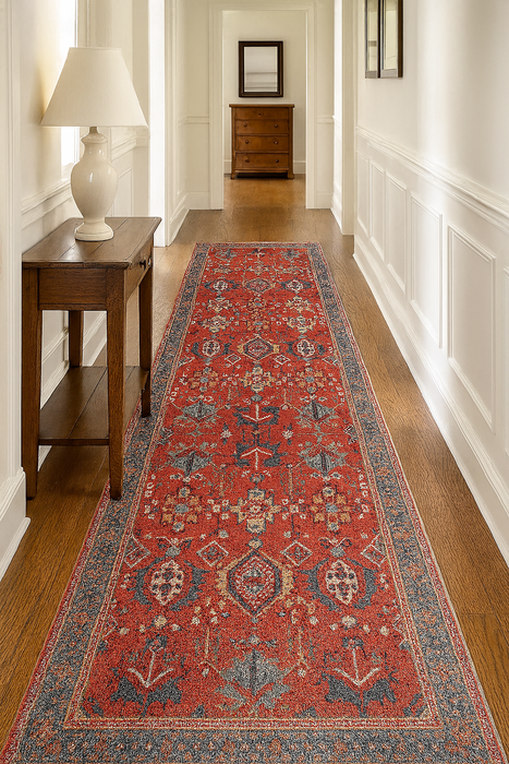 Serapi Collection Area Rug Ultra Soft Washable Rug, Non Slip Area Rug Indoor, Stain Resistant Rugs for Living Room Bedroom Vintage Home Decor